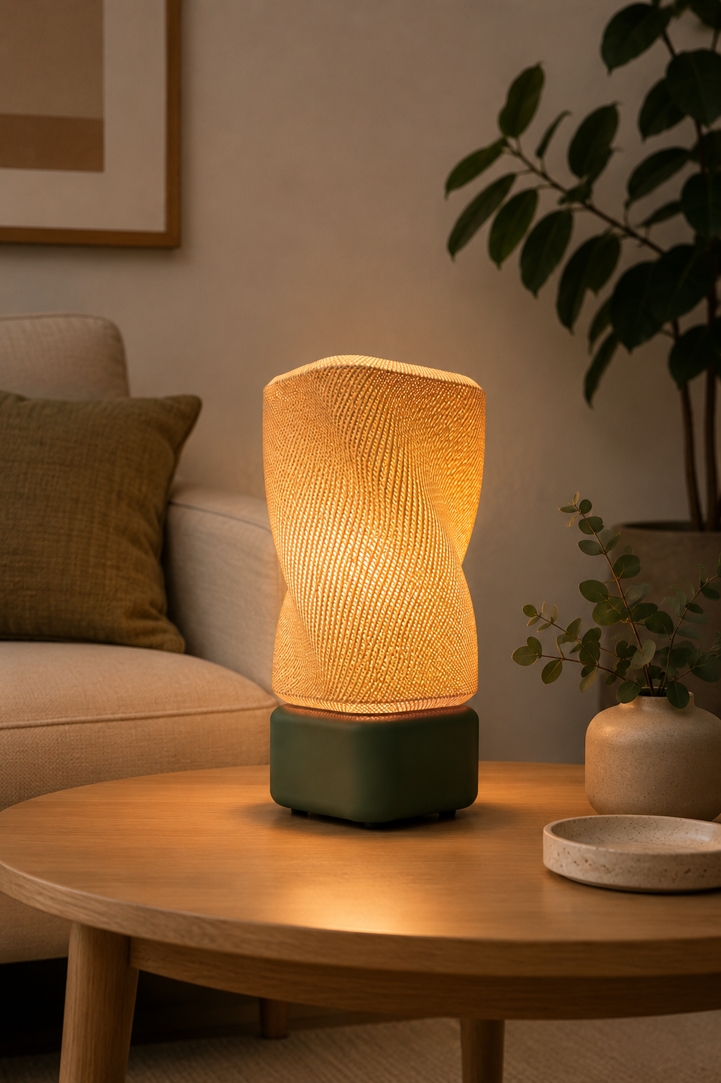 Lampara Enkel Serie Nordlys - Ambientacion salon