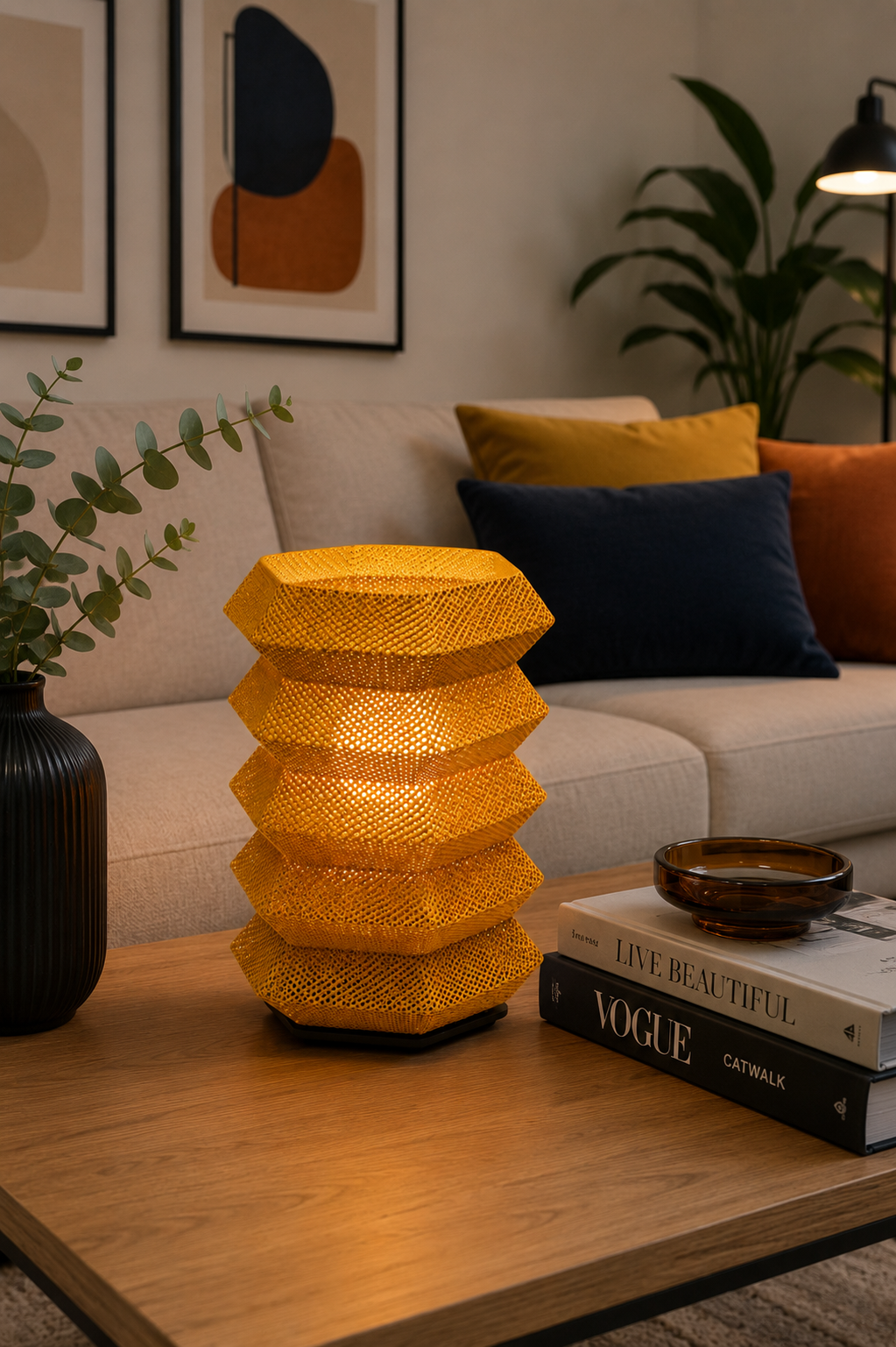 Lampara Fold Serie Ild - Ambientacion salon