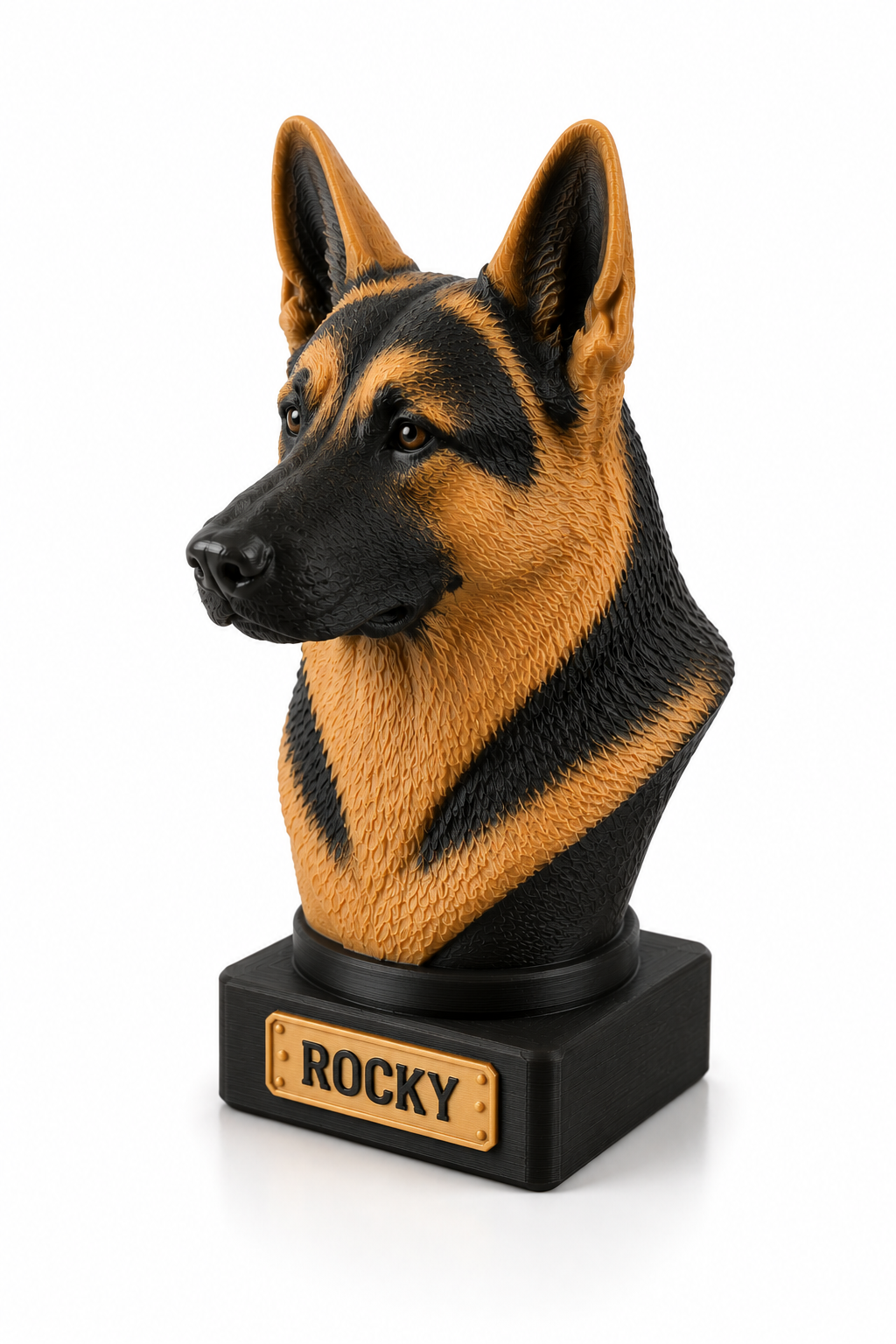 Busto animal 4 colores con placa