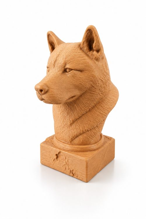 Busto animal madera